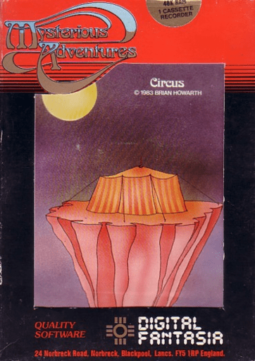 Circus box art for ZX Spectrum